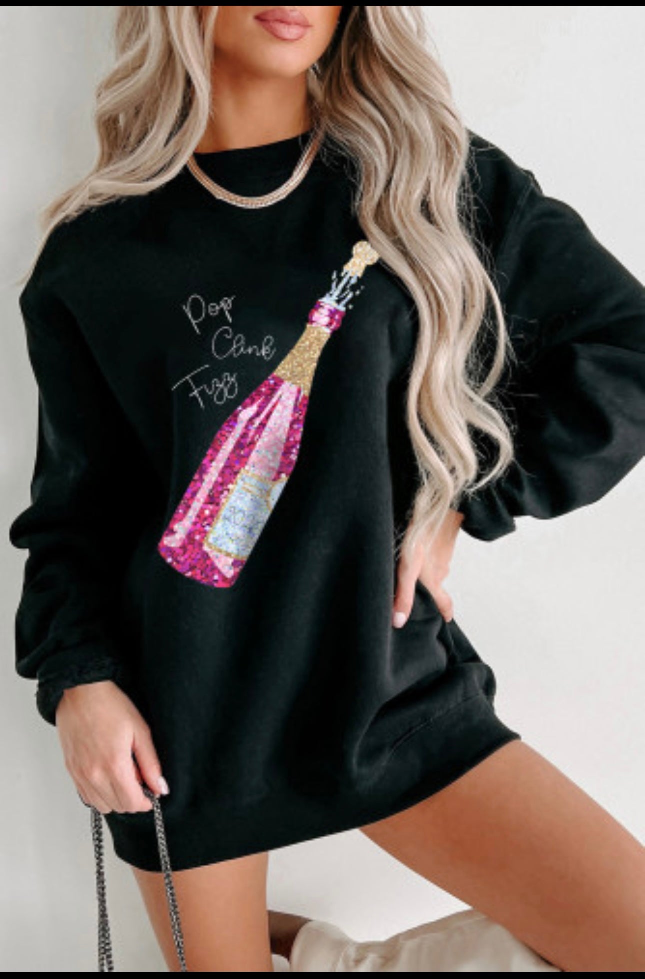 Champagne Pull over sweatshirt